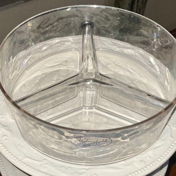Unbreakable Polycarbonate 3 Section Serving Bowl - Picture 8 of 12
